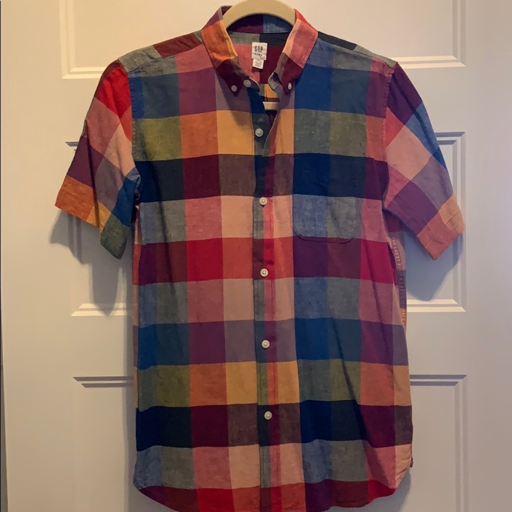 Gap Kids Button Down Linen Shirt